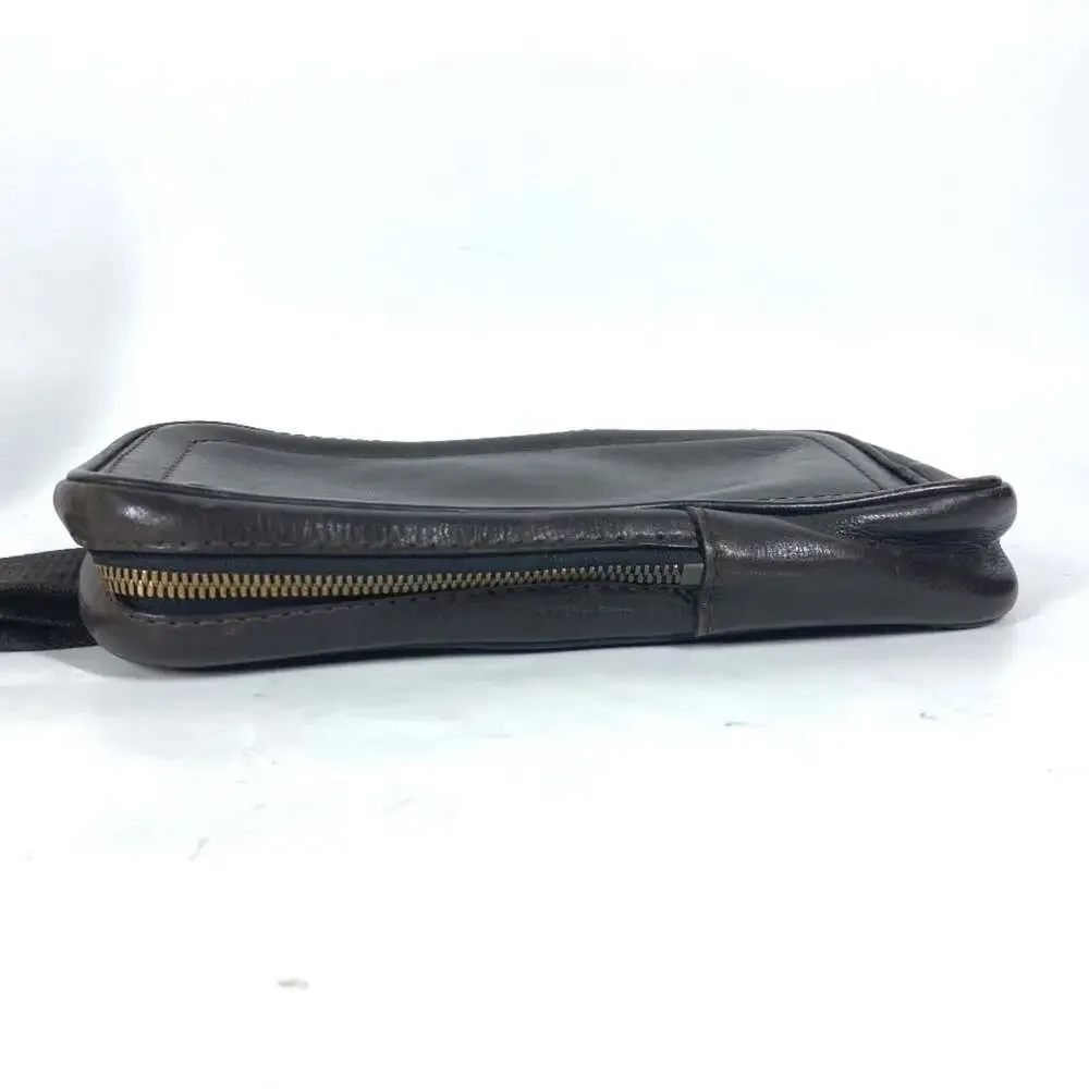 LOUIS VUITTON Brown Leather Hobo Bag
